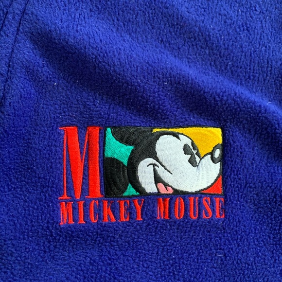 Vintage 90s Mickey Inc Co 1/4 Zip Fleece - Picture 2 of 9